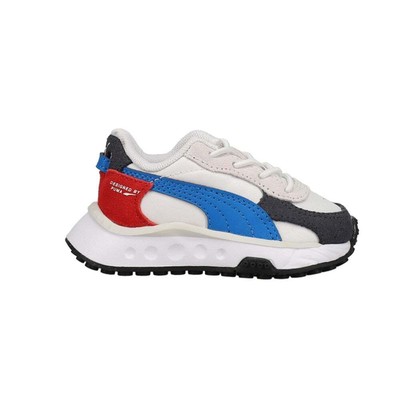 

Puma Wild Rider Rollin Ac Lace Up Infant Boy Белые кроссовки Повседневная обувь 3820, Белый, Puma Wild Rider Rollin' Ac Lace Up Infant