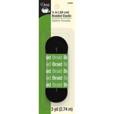 Dritz Braided Elastic 1/4in x3yd