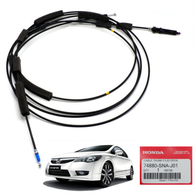 Lid Open Trunk / Fuel Gas Door Release Cable For Honda Civic FD Sedan 2006 2011