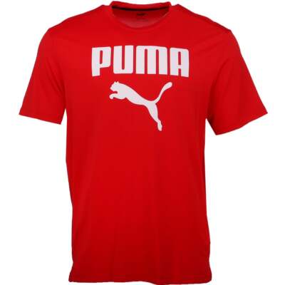 

Футболка Puma All In Logo с круглым вырезом и короткими рукавами мужская, размер , спортивная, повседневная, Красный, Puma All In Logo Crew Neck Short Sleeve T-Shirt