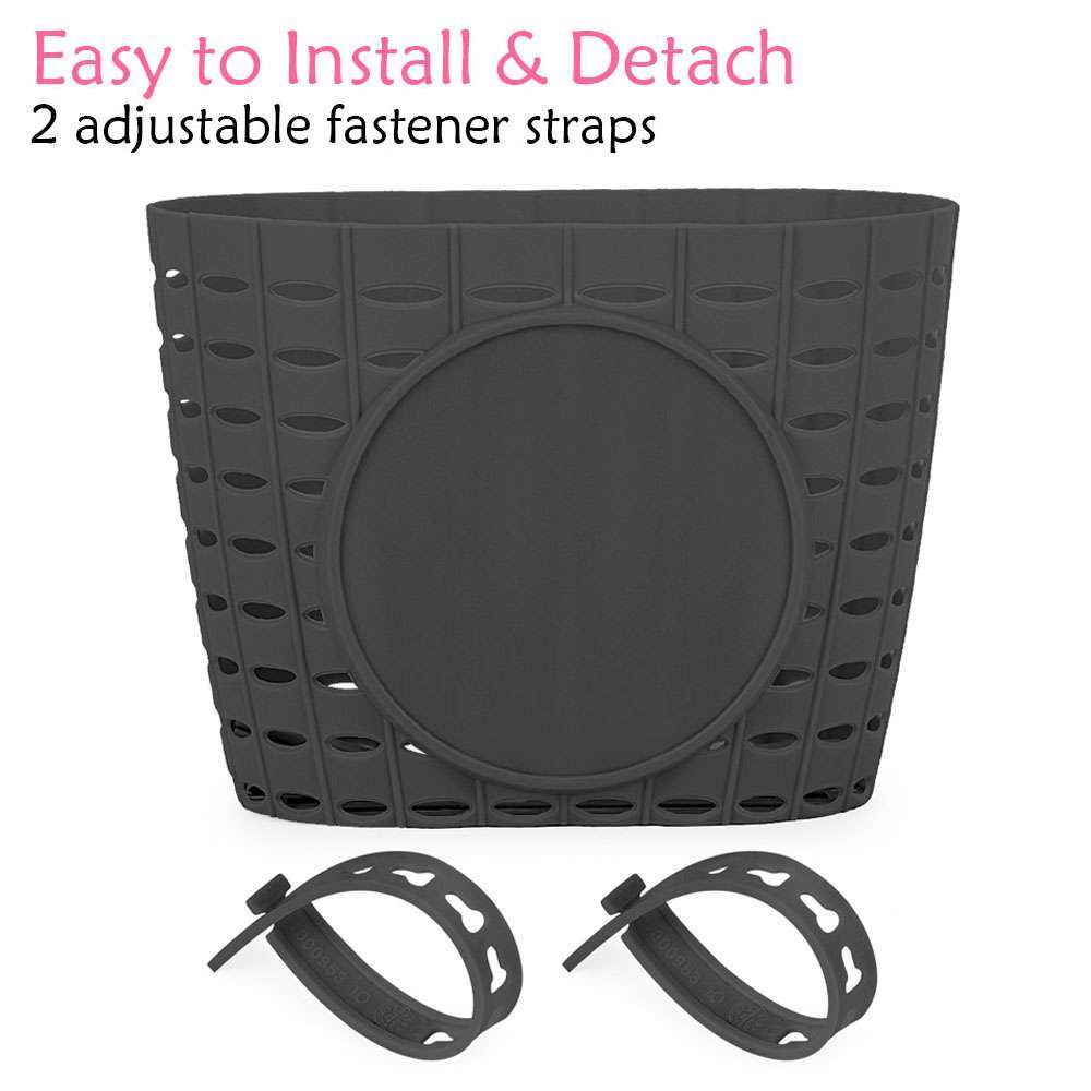 USA Bicycle Basket Detachable Front Handlebar Basket Bike Carrier Storage Holder