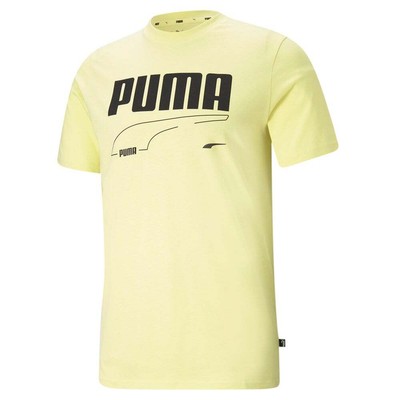 

Футболка Puma Rebel Us Mens Size  Casual 589170-40, Желтый, Puma Rebel Tee Us
