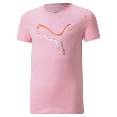 

Футболка с короткими рукавами и круглым вырезом Puma Alpha Logo, розовые повседневные топы для девочек, 8469, Розовый, Puma Alpha Logo Crew Neck Short Sleeve T-Shirt Youth