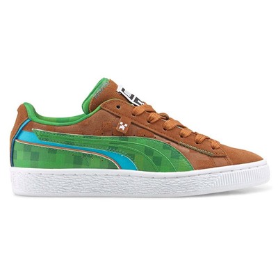 

Кроссовки Puma Suede X Minecraft Youth Boys, размер 6,5 M, повседневная обувь 384485-01, Коричневый, Puma Suede X Minecraft Youth