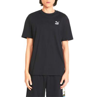 

Puma Hc Relaxed Graphic Crew Neck Футболка с коротким рукавом Мужские черные повседневные топы 5, Черный, Puma Hc Relaxed Graphic Crew Neck Short Sleeve T-Shirt