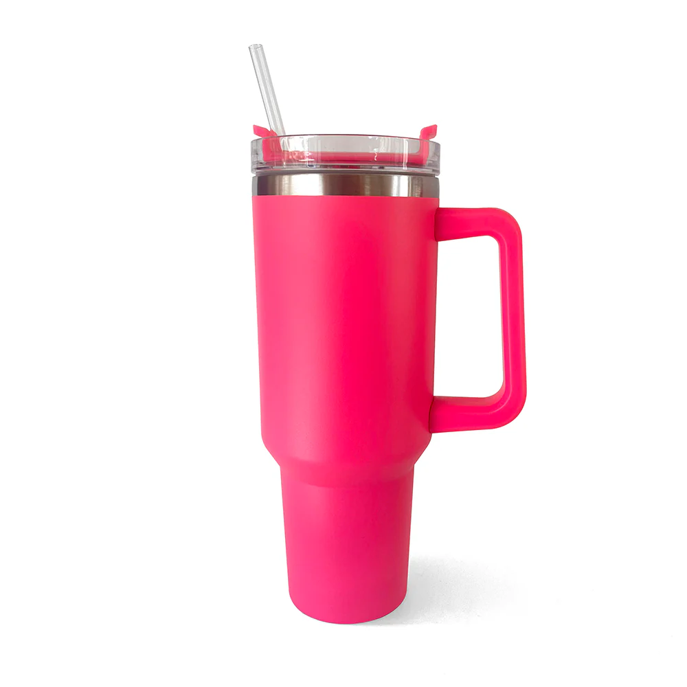 40oz Stainless Steel Vacuum Insulated Tumbler With Lid And Straw