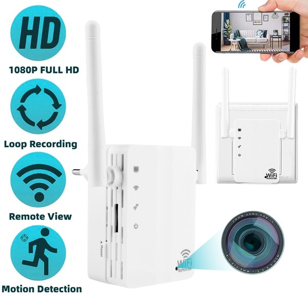 1080p HD Camera Wifi Extender Hidden Cam Motion Detection Security Nanny Cam US - Image 25