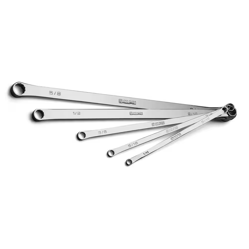 SAE 0-Degree Offset Extra-Long Box End Wrench Set (5-Piece)