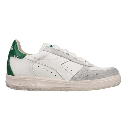 

Мужские белые кроссовки Diadora B.Elite H Leather Dirty Lace Up Повседневная обувь 174751, Белый, Diadora B.Elite H Leather Dirty Lace Up