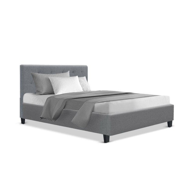 King Single Size Bed Frame Base Fabric 8IQBFRAMEEVANKE