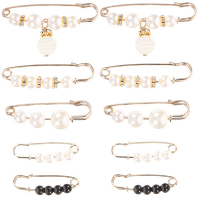 10 Pcs Safety Pin for Pants Button Cardigan Closure Clip Miss