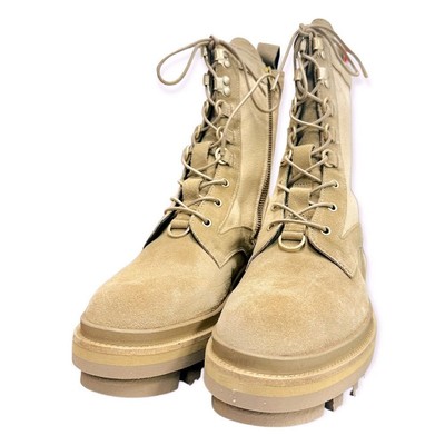 Pre-owned Allsaints All Saints Canvas/suede Beth Boot In Sand” Size 10 Women's In Tan