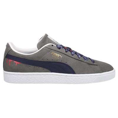 

Мужские серые кроссовки на шнуровке Puma Classic Suede X King Shark Повседневная обувь 389536-, Grey, Puma Classic Suede X King Shark Lace Up