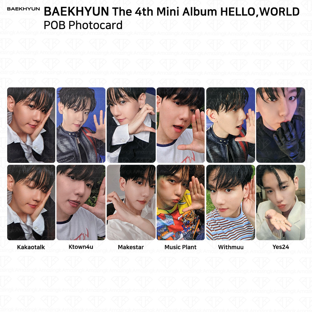EXO Baekhyun 4th Mini Album Hello, World POB Photocard KT4