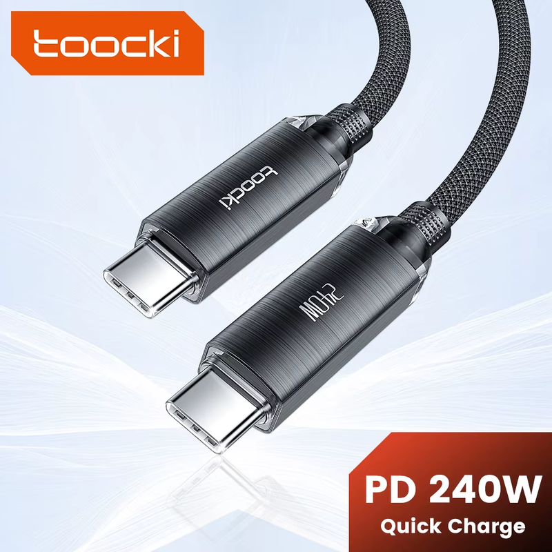 240W Type C to Type C Cable PD3.1 Quick Charge 4.0 5A Fast Charging Cable for Ma
