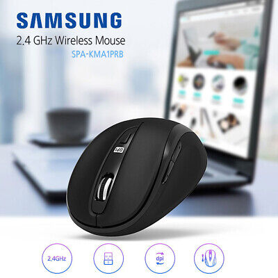 SAMSUNG 6-Button Wireless Mouse SPA-KMA1PRB Plug&Play 2.4GHz 1600DPI Advanced