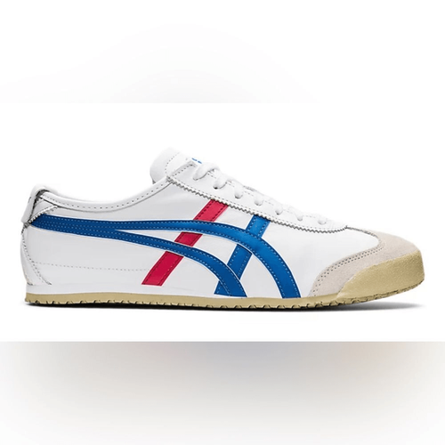 靴 Onitsuka Tiger MEXICO66 WHITE/BLUE 24.0 NWT Onitsuka Tiger Mexico 66 Sneakers White Blue Women's