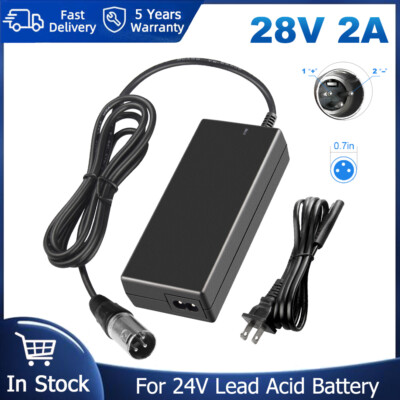 28V 2A Power Charger For Bladez XTR SE Street Comp 24V Lead Acid Battery Bike PE