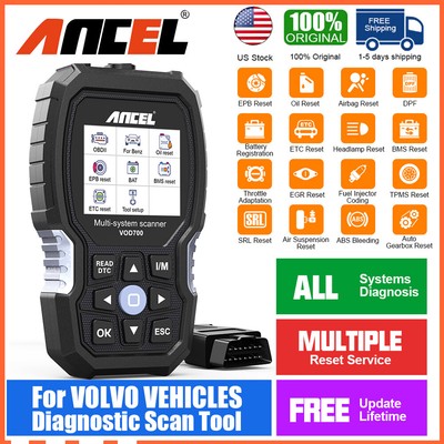 ANCEL VOD700 OBD2 Scanner All System Code Reader Car Diagnostic Tool For Volvo