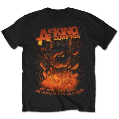 Asking Alexandria Metal Hand T-Shirt Black New
