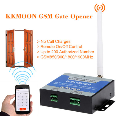 RTU5024 2G GSM Door Gate Opener Remote On/Off Switch by Authorized Phone