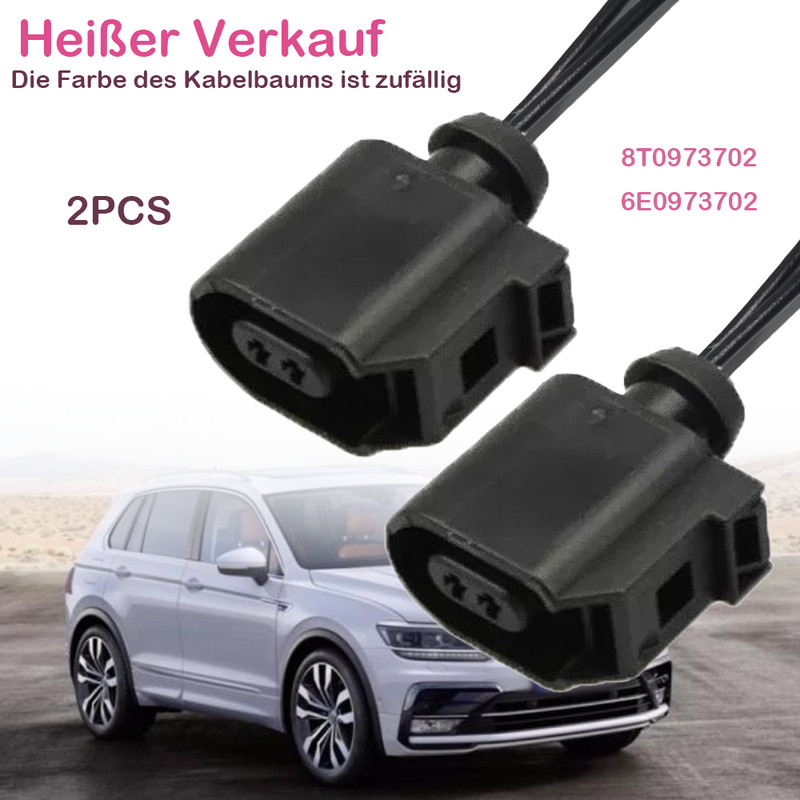2x Reparatur-Satz Stecker Kabelbaum 2polig Passt FÃ¼R Audi/Vw 8t0973702 6e0973702