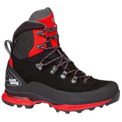 Pre-owned Hanwag Alverstone Ii Gtx Black/red Size 9.5 Trek Boot H200900-09.5