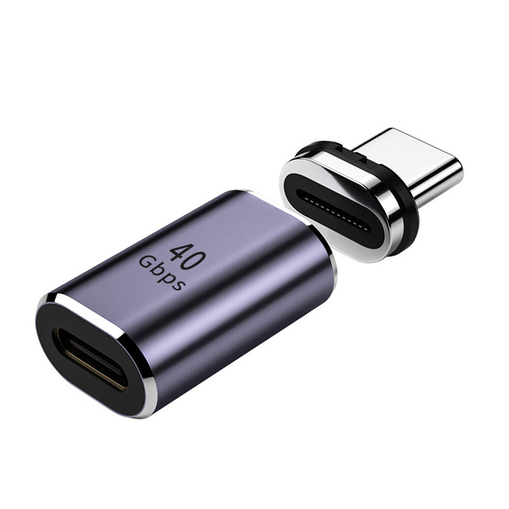 100W USB-C To Type-C Magnetic Adapter Fast Charging Right Angle Converter Cable