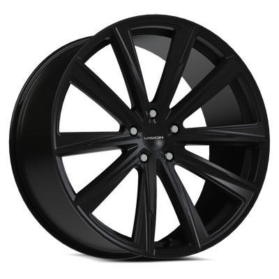 Vision 18x8.5 Wheel Satin Black 471 Splinter 5x112 +38mm Aluminum Rim