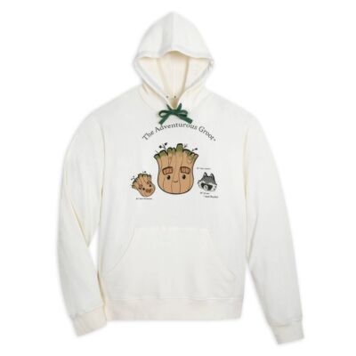 Мужские пуловеры Groot из флиса с капюшоном и графическими свитшотами Rocket Art