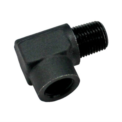 491401-BL Fragola 1/8'' NPT Male To 1/8'' NPT Female 90 Degree Pipe Fitting Black