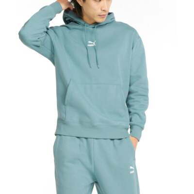 

Мужская синяя повседневная верхняя одежда Puma Classics Relaxed Pullover Hoodie 533438-50, Синий