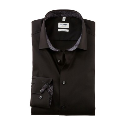 Olymp Level Five Men's Business Shirt Black 207064 68 Black