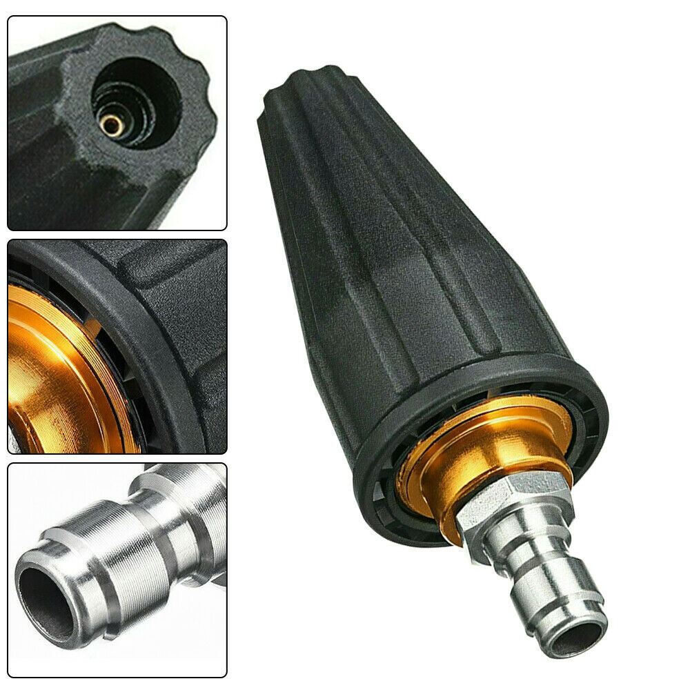 4.0GPM High Pressure Washer Rotating Turbo Nozzle Spray Tip 3600PSI 1/4" Quick