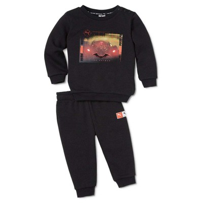 Puma Bat Hero X Minicat Толстовка с круглым вырезом Jogger Set Малыш Мальчики Размер 3T Ca