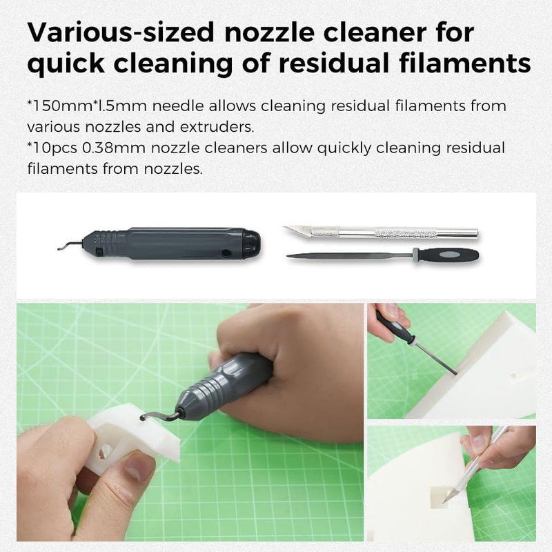 3D Printer Tool Kit, 74Pcs 3D Printing Assembly/Removal/Filament Tool Wrap Kit