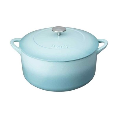 Denby Casserole 10-Qt Capacity Chip Resistant+Dishwasher+ Safe In Pavilion Blue