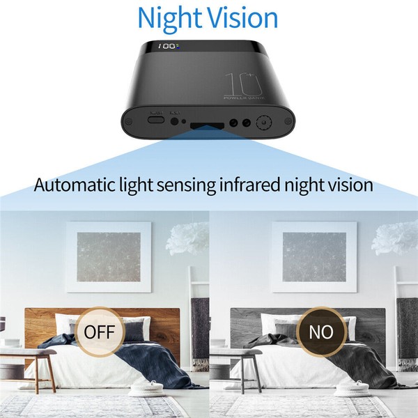 Infrared night vision camera with automatic light sensing feature.
