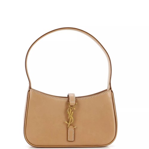 Saint Laurent Le 5 À 7 Bea Linen And Leather Shoulder Bag | eBay