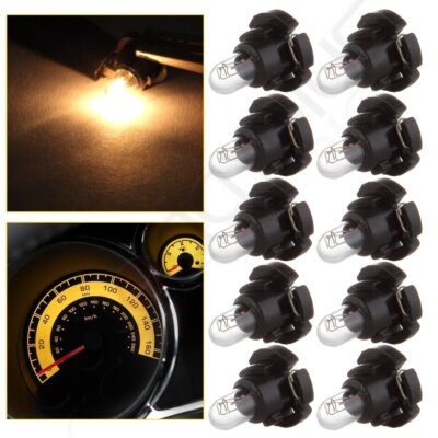 10X T4/T4.2 NEO WEDGE BULB WARM WHITE DASH PANEL A/C CLIMATE CONTROL LIGHT LAMP
