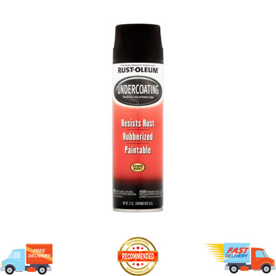 1pc Black Cars Truck Undercoating Rubberized Protection Coating Spray Paint 15oz