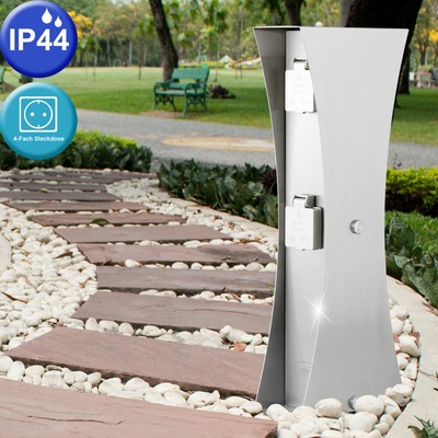 Edelstahl Steckdose 4 Fach Aussensteckdose Gartensteckdose Bt1003p 4
