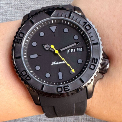 20Bar Watch 41mm Dive Watch Men Black Dial Sapphire Glass Japan NH36A Automatic