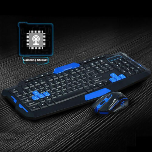 2.4G Gaming Multimedia Cordless Keyboard Wireless Optical Mouse Nano Receiver