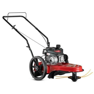 Troy Bilt Gas Walk Behind String Trimmer Lawn Mower 22 Inch Cutting Swath 140 cc