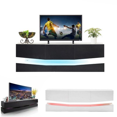 Unit W/ Led Lights 3 Drawers Console