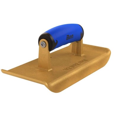 Bon Tool Hand Concrete Edger 9'' x 4'' Comfort Grip Wave Handle Bronze Jumbo