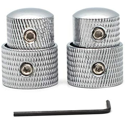 SAPHUE Guitar Dual Concentric Stacked Control Knobs Sets Metal With Wrench For 2