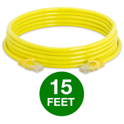 CAT6 CAT 6 Ethernet Cable Lan Network Internet Patch Cord Yellow POE RJ45 LOT