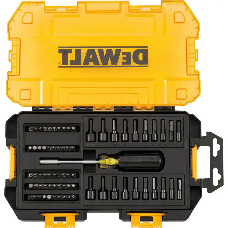 DEWALT 1/4 In. Multi-Bit and Nut Driver Set (70-Piece)
